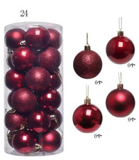 Burgundy Wine Christmas Balls