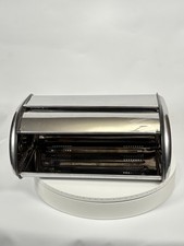 Stainless Steel Kitchen Bread Bin Storage Curved Container Loaf Box Deco