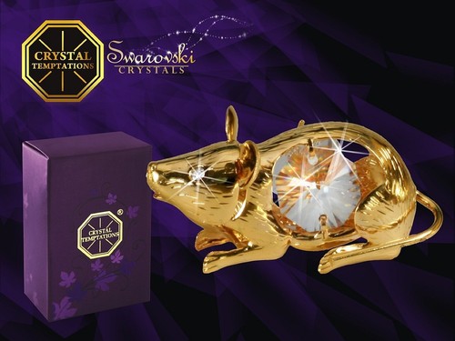 4326 gold mouse swarovski - 4326,