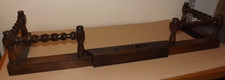 Antique vintage oak fireplace fender barley twist fire furniture table sideboard
