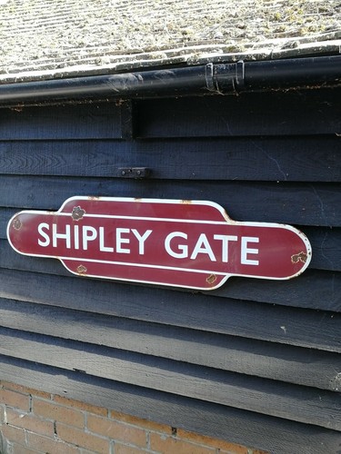 Shipley gate totem enamel sign - shipley,