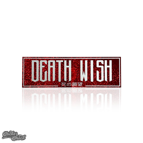 Death wish slap - wish, sticker
