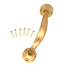 Pull Handle Bow Cupboard Door Drawer 6" or 7" Brass Chrome Ali Black +Screws