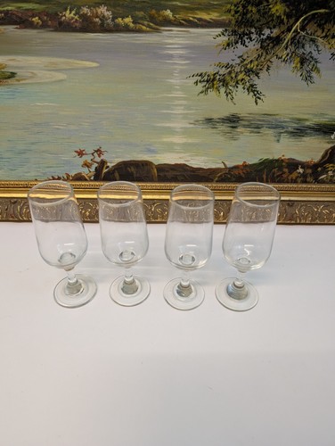 Vintage clear cordial glasses - vintage,