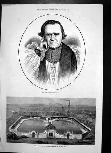 Antique print late bishop - antique,