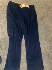 Brand New Ladies Cotton Traders Blue Chinos Size 14 Regular Length New with Tags