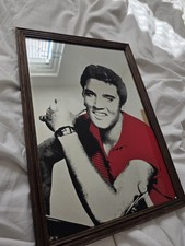 Vintage Wooden Frame Elvis