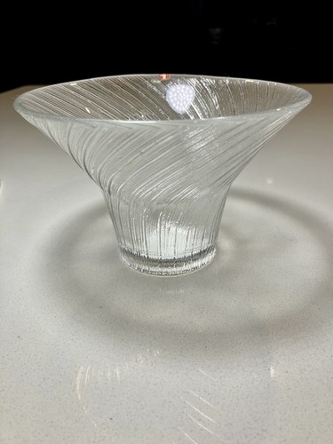 Vintage 1970s art glass footed - 1970s,