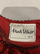Frank Usher Sequin Red Dress