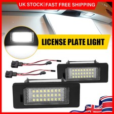 2x LED Licence Number Plate Light No Error For Skoda Fabia Octavia Rapid Superb