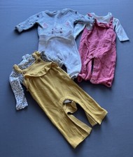 Newborn Baby Girl Clothes Bundle 3-6 Months Kids Outfit Pants Jumpers Bodysuits