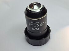 microscope oil immersion x100 PLAN objective, light use good condition