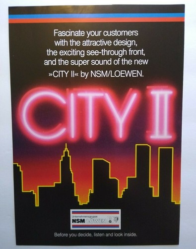Nsm city jukebox flyer - city, ii