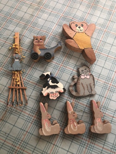 Vintage wood animal - 8,