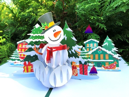 Pop greeting card merry - greeting,