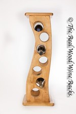 New Real Wood Wine Rack / Bottle Storage, 7 Bottles, Flamingo 7, Kitchen / Bar