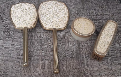 Vintage vanity set mirror - set,
