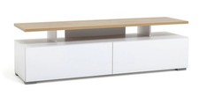 Habitat Floating Top TV Unit - White & Oak