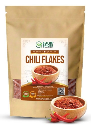 Crushed chilli flakes - crushed, dried