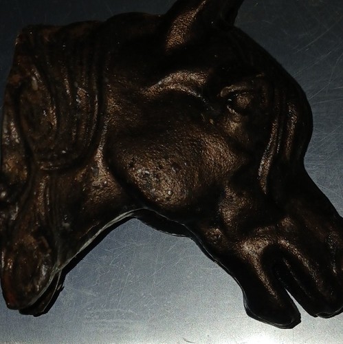 Cast iron antique - head,