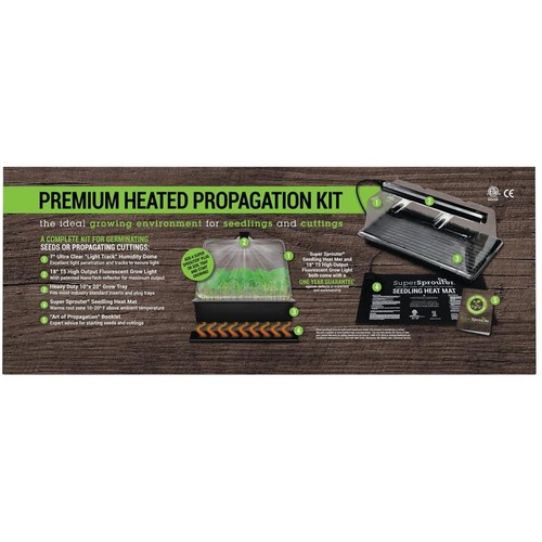 Heated propagation kit with - heated,