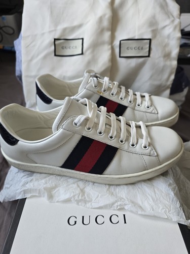 Gucci ace white - gucci, leather