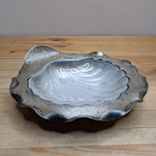 Antique silver plate - silver, butter