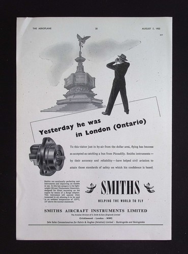 Original 1953 advert smiths - advert,