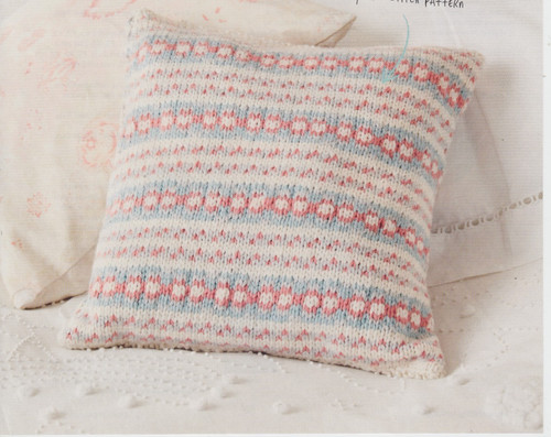 Spring fair isle - isle, cushion~aran