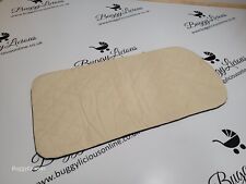 Bugaboo Gecko Carrycot Mattress Cover Navy Blue And Cream Quilted 