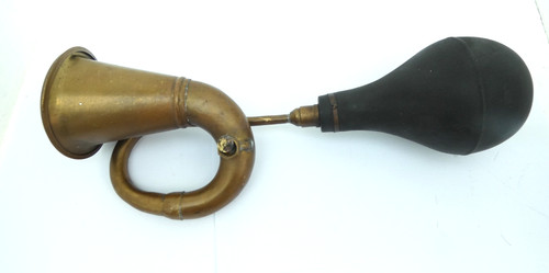 Brass looking and - rubber, bugle