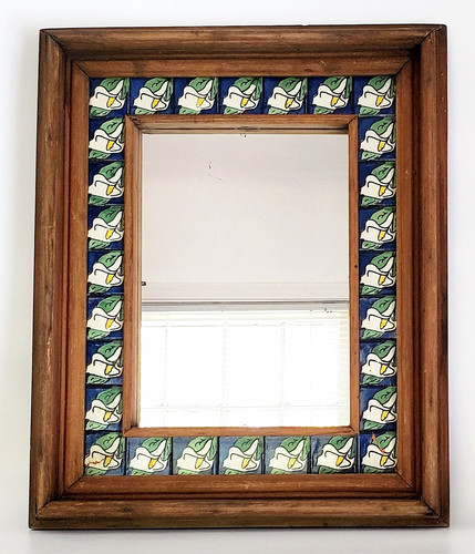 Vintage wood frame - wood, hand