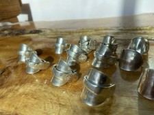 Silver Spoon Rings Bulk Buy 18 Various Sizes Some Sterling Silver