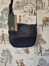 Rowallan Women's Blue Leather Crossbody Handbag Trendy Everyday Accessory BNWT