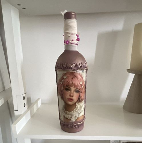 Painted glass decorative - painted,