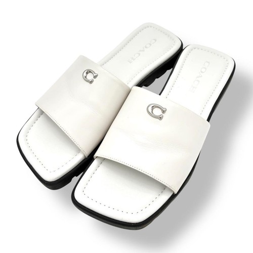 Coach florence sandals white - florence,