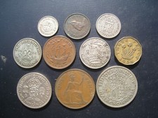 George VI Year set 1938 Halfcrown - Farthing. 10 Coins.