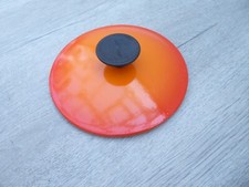 Le Crueset pan lid COUSANSES Vulcanic Orange  Size No 16 Sauce pan Lid Only 16cm