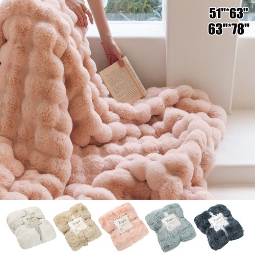 Throw blanket rabbit - throw, fur
