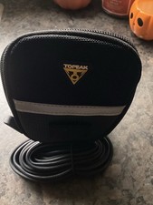 Topeak Aero Wedge Pack, Bike Saddle Seat Bag, Expandable, Black, Light Strap