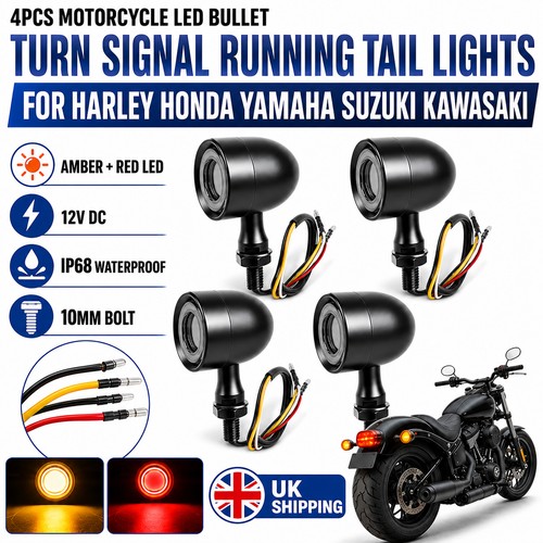 Amber red motorcycle - led, turn