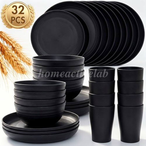 32pcs set black dinnerware - 32pcs/set,