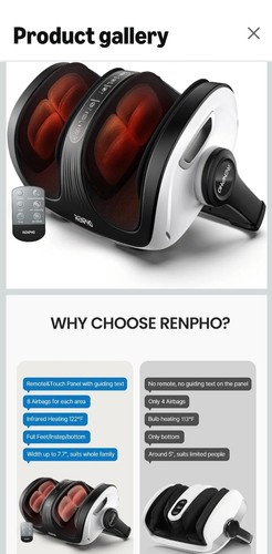 Renpho foot calf - renpho, massager