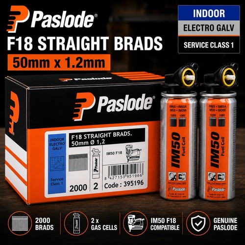Paslode f18 straight brads - f18,