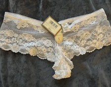 La Senza WHITE  LUSCIOUS lace short: Small BNWT UK