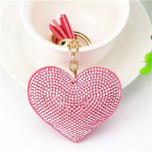 Crystal rhinestone keyring - crystal,