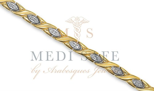 Ladies titanium crystal bio - ladies, titanium/crystal