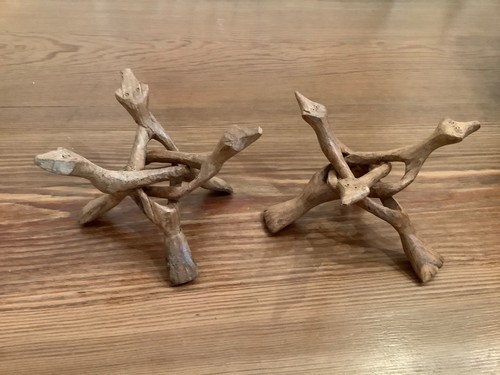 Vintage wooden hand carved - 2,