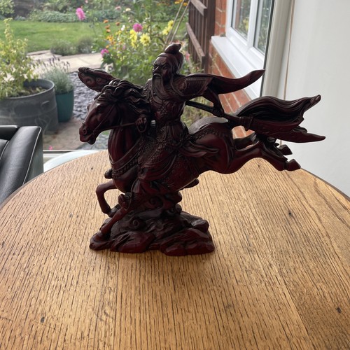 Vintage chinese red resin - resin, guan