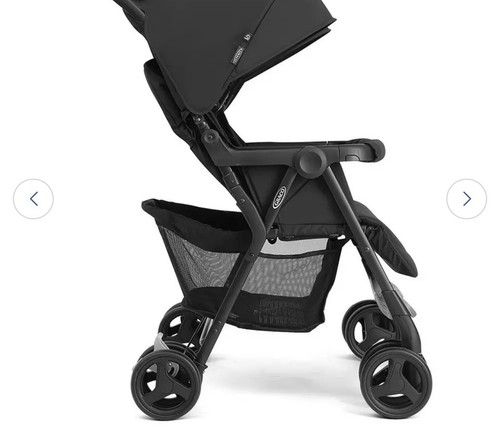Graco black double pushchair - graco,